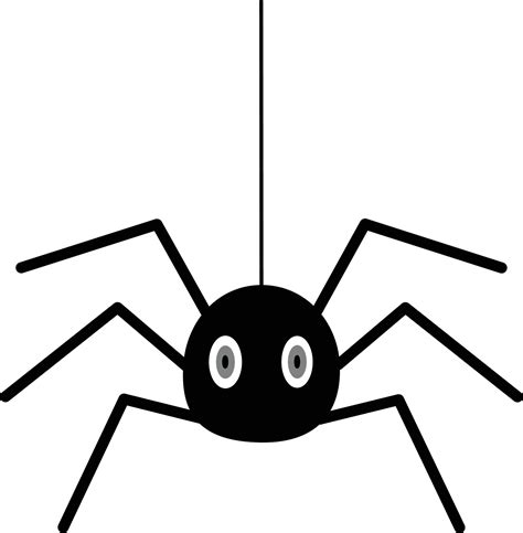 Spider Clipart Black And White