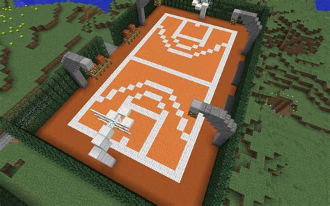 Minecraft Basketball Court