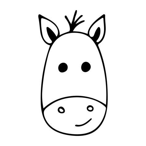 Horse Head Coloring Pages