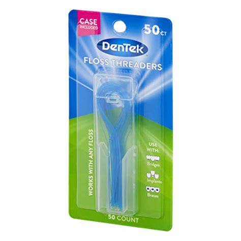 DenTek Floss Threaders For Braces, Bridges, and Implants 50 Count, 6 Pack - Walmart.com ...