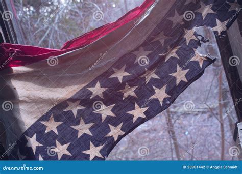 American Flag Destroyed Stock Photography - Image: 23901442