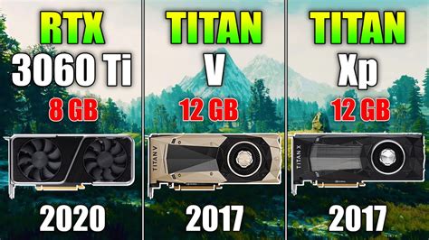 RTX 3060 Ti 8GB vs TITAN V 12GB vs TITAN Xp 12GB - YouTube