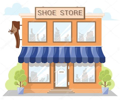 Shoe Store Building Clipart