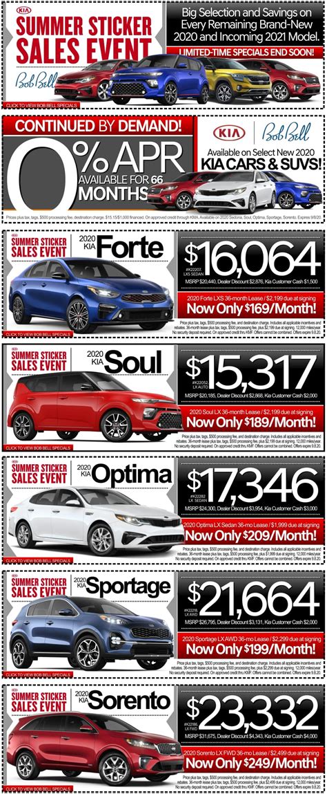 New Kia Specials | Bob Bell Kia