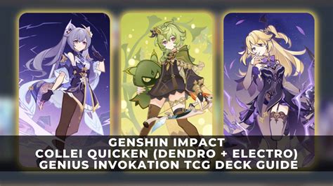 Genshin Impact: Collei Quicken Genius Invokation TCG Deck Guide - KeenGamer