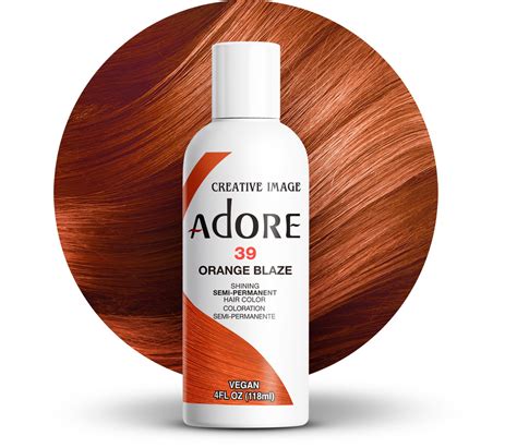 Buy Adore Semi Permanent Hair Color - Vegan and Cruelty-Free Hair Dye - 4 Fl Oz - 039 Orange ...