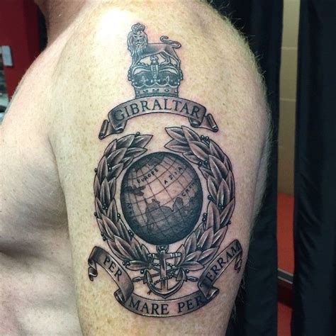 Royal Marines Crest Tattoo by Nik Carr | Marine tattoo, Crest tattoo ...