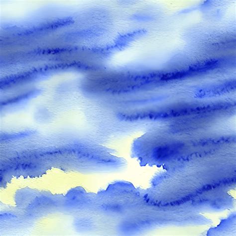 Cloudy Sky Watercolor Graphic · Creative Fabrica