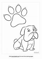 Paw Print Coloring Pages  Free Animals Kidadl sketch template