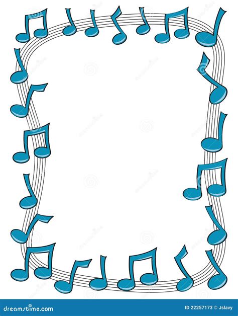 Music Note Border Stock Photos - Image: 22257173