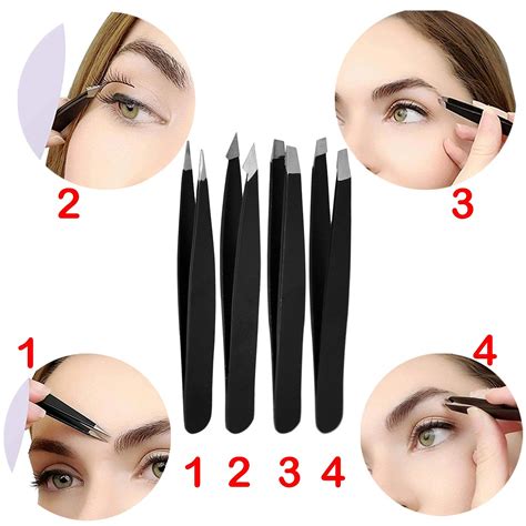 Eyebrow Precision Tweezers Set: Easy To Use For Women & Men