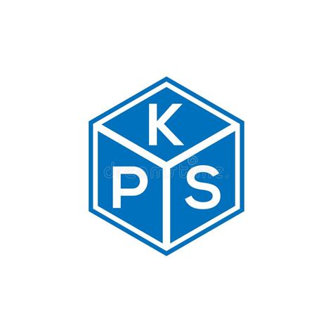 KPS Letter Logo Design on Black Background. KPS Creative Initials ...