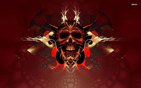 Red Skull Wallpaper Image Cool Punk Wallpaper for Guys 1680×1050 Red And Black Skull Wallpapers ...