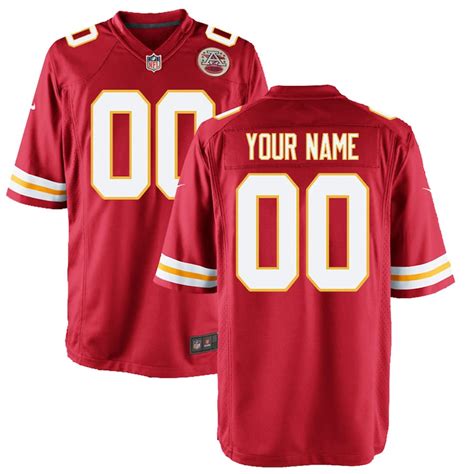 Youth Nike Red Kansas City Chiefs Custom Game Jersey