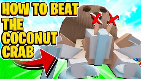 How To Defeat Coconut Crab Fast TIPS AND TRICKS In Roblox Bee Swarm Simulator - YouTube