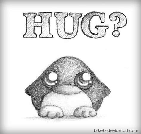 Penguin Hug by B-Keks on DeviantArt