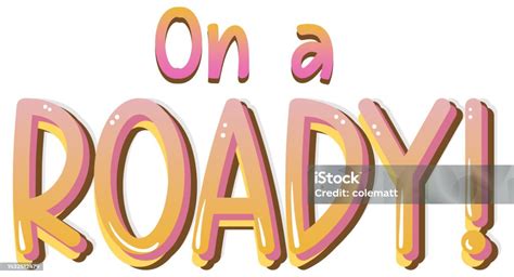 One A Roady Typography Logo Stock Illustration - Download Image Now ...