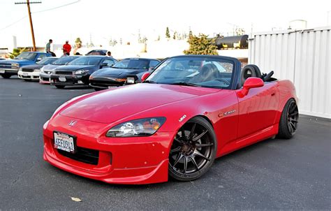 Wallpaper tuning, red, convertible, Honda, drives, red, S2000, stance, Honda S2000 images for ...