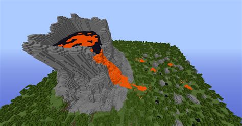 Volcano erupting! Minecraft Project