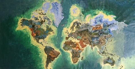 world map collage | Map collage, Map painting, Painting