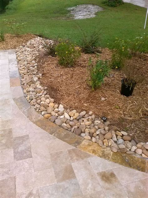 Perfect river rock borders at garden 14 – gardenmagz.com | Landscaping ...