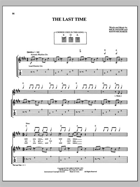 The Last Time by The Rolling Stones - Guitar Tab - Guitar Instructor