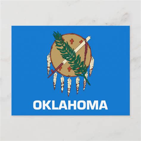 Oklahoma State Flag Design Postcard | Zazzle