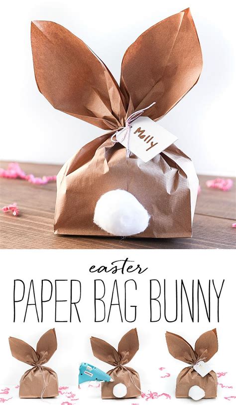 Paper bag bunny for easter – Artofit