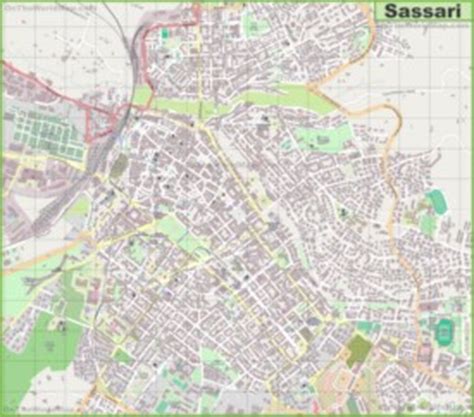 Sassari Maps | Italy | Maps of Sassari