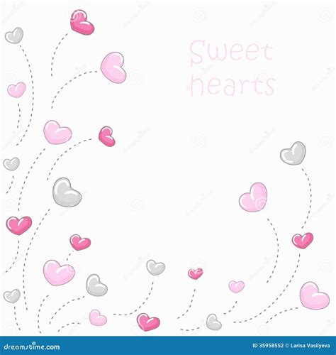 Cute hearts background 2 stock vector. Illustration of greeting - 35958552