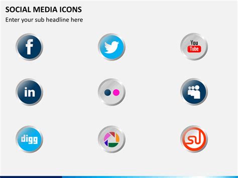 Social Media Icons for PowerPoint and Google Slides - PPT Slides