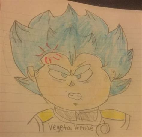 Vegeta Super Saiyan Blue Drawing | DragonBallZ Amino