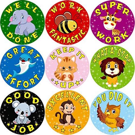 Teacher Reward Stickers for Kids Motivational Stickers for Students Classroom Award Supplies ...