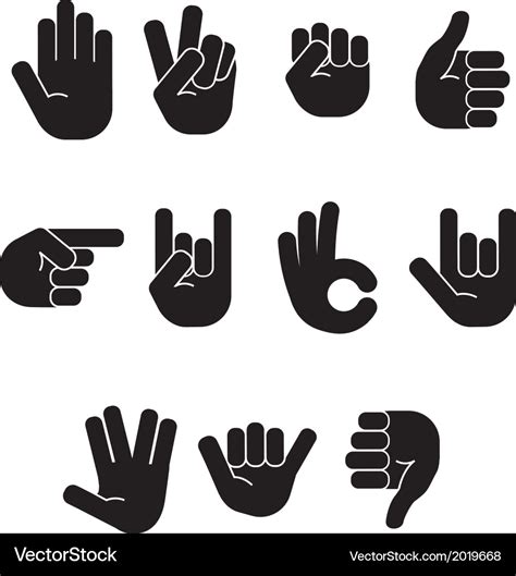 Stick figure hands Royalty Free Vector Image - VectorStock