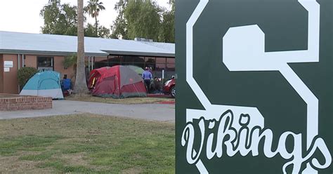 Parents line up to get children a spot at Sunnyslope High School