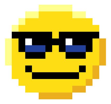 Emoticon Face Pixel Art 8 Bit Video Game Icon Stock Illustration - Download Image Now - iStock