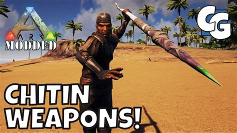 Modded ARK: Survival Evolved - Chitin Weapons! - S1E02 - Single Player Gameplay - YouTube