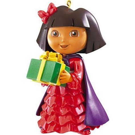 Dora the Explorer Christmas Ornament - Dora with Gift -- For more ...