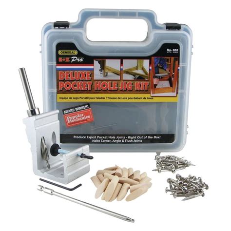 General Tools EZ Pro Deluxe Pocket Hole Jig Kit-850 - The Home Depot