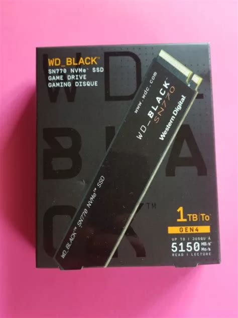 NEW - WD Black SN770 NVMe SSD Game Drive 5150 Gen4 1TB - Western Digital $77.88 - PicClick