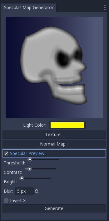 Specular Map for 2D in godot! - Godot Specular Map Generator by azagaya