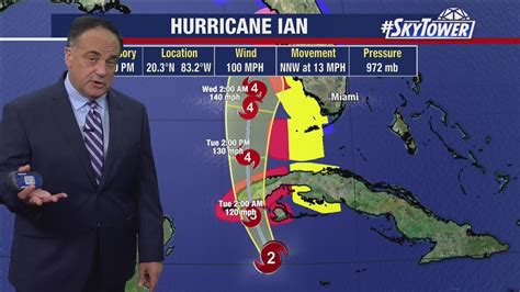 Hurricane Ian strengthens into category 2 - YouTube