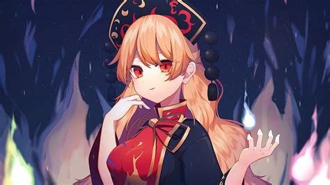 Red Eyes Junko Touhou, HD wallpaper | Peakpx