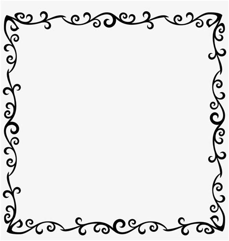 Clipart Flourishlike Frame Big - Black Elegant Frame Png PNG Image | Transparent PNG Free ...