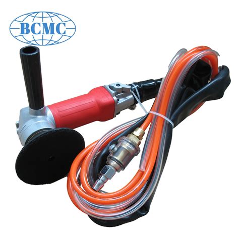 Bcmc Rear Exhaust Pneumatic Angle Air Stone Grinder Sander Polisher for Wet Concrete Marble ...