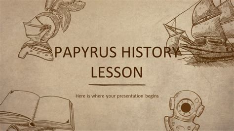 Free Papyrus History Lesson PowerPoint Template - GreatPPT