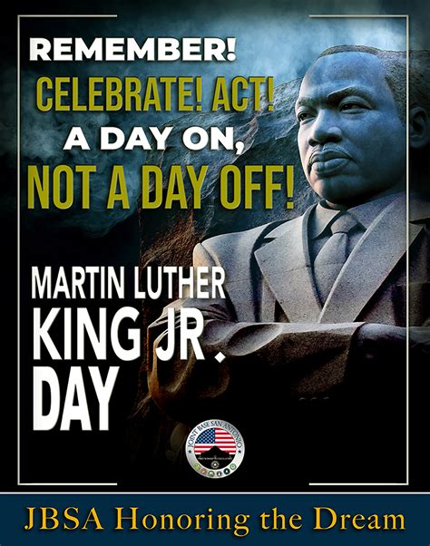 Martin Luther King Jr. Day: ‘A Day On, Not A Day Off!’ > Joint Base San ...