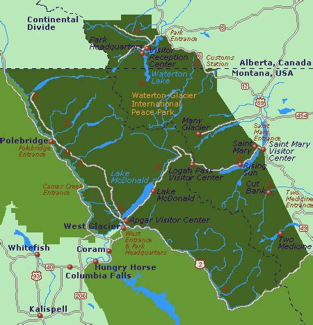 West Glacier Montana Map - Emilie Nicolette