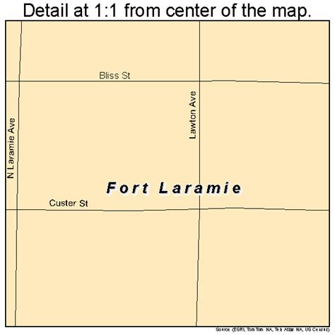 Fort Laramie Wyoming Street Map 5628230