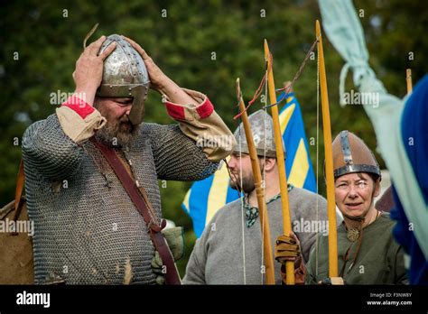 East Sussex, UK. 10th October, 2015. Battle of Hastings Historic Reenactment Credit: Guy ...